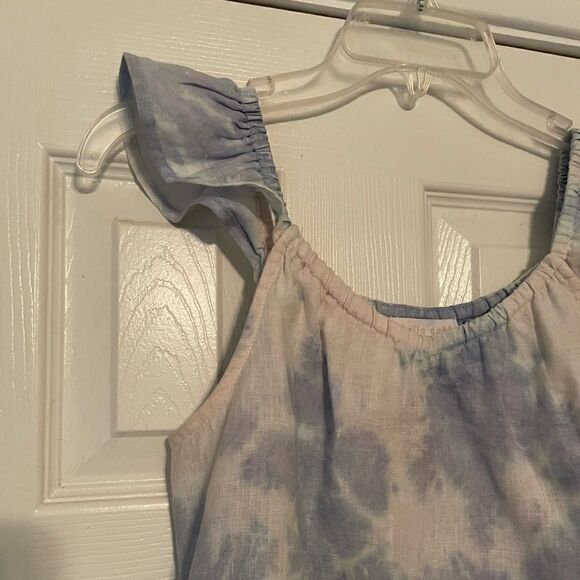 Bella Dahl Linen Tie Dyed Summer Top Size Girls 14 - Picture 8 of 8